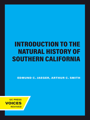 cover image of Introduction to the Natural History of Southern California